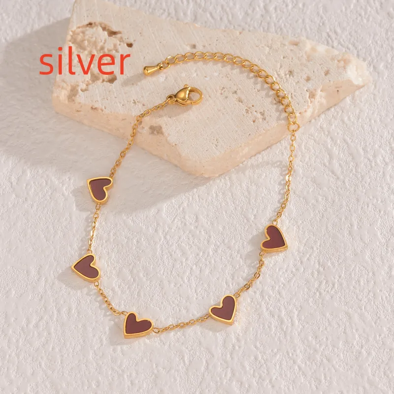 Ins Love Bracelet Stainless Steel Dripping Heart Bracelet Fashion Valentine's Day Jewelry Gift - Image 13