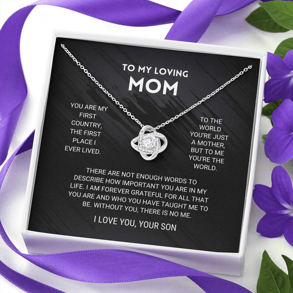 Mom Love Knot Necklace From Son - Image 6